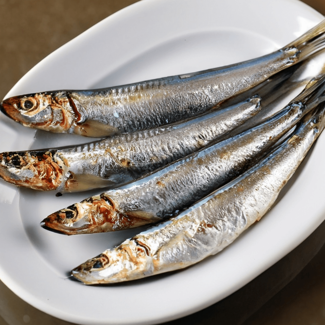 Anchovy cooked in sous vide