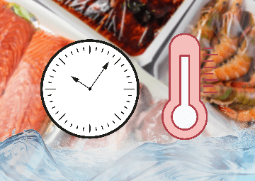 Table of times and temperatures in sous vide