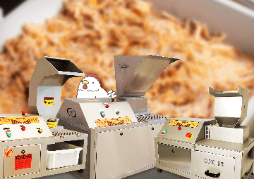 Machines for shredding chicken