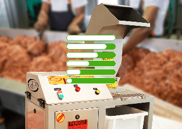 Process for shredding chicken and meat with our shredders