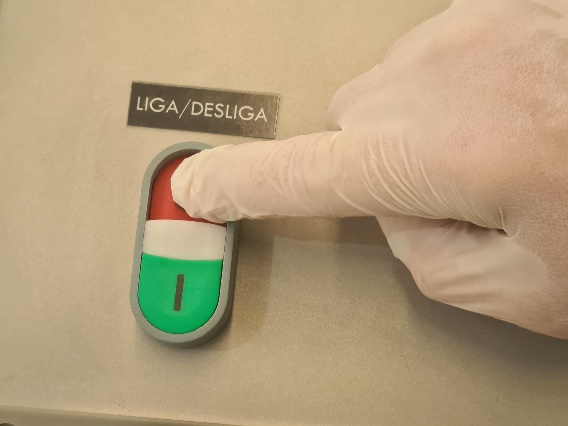 13. Ligue o equipamento