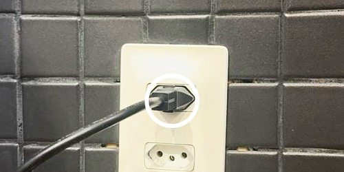 Passo 3: Conectando o equipamento na tomada